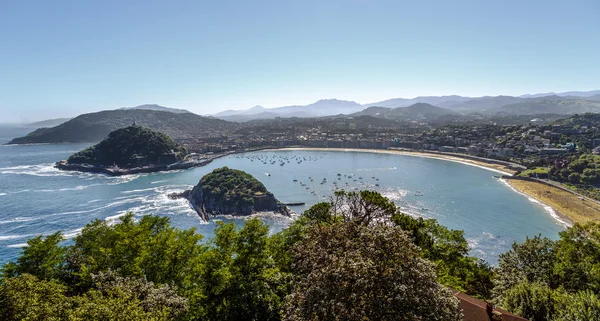 San Sebastian view from Mont Igueldo, Basque Country, Spain — Stock Photo, Image