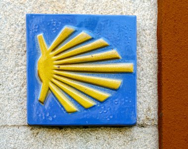 Yol işareti santiago Rehberi Llanes İspanya