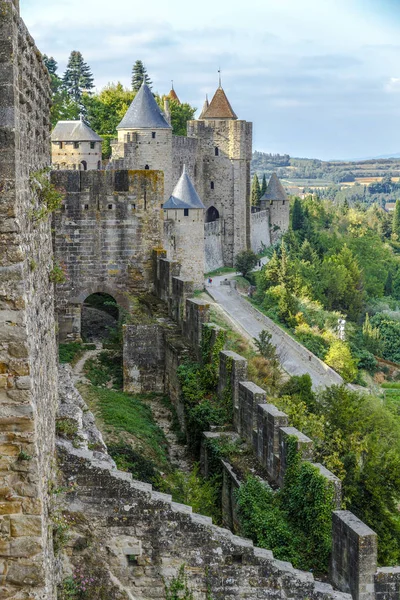 Carcassonne, Francie, unesco. hrad — Stock fotografie