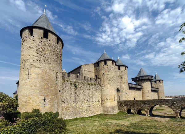 Carcassonne, France, UNESCO. Замок — стоковое фото