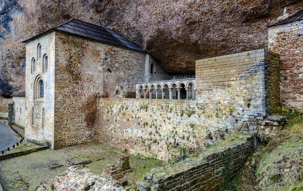 San Juan de la Pena romanesque Monastery Huesca Spain — Stock Photo, Image