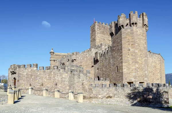 Středověký hrad z Javier v Navarra. Španělsko — Stock fotografie