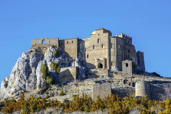 Loarre Castle (Castillo de Loarre) in Huesca Province Aragon Spain — Stok fotoğraf