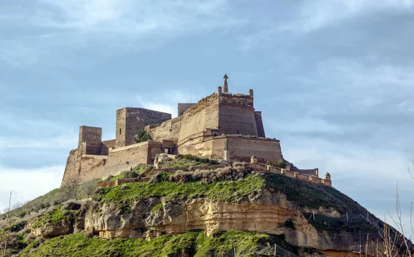 Den Templar slott av Monzón. Av arabiskt ursprung (900-talet) Huesca Spanien — Stockfoto