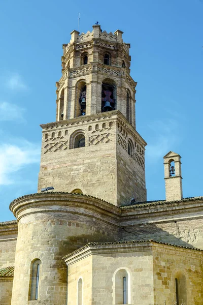 Kathedraal van Santa Maria del Romeral Monzon Spanje — Stockfoto