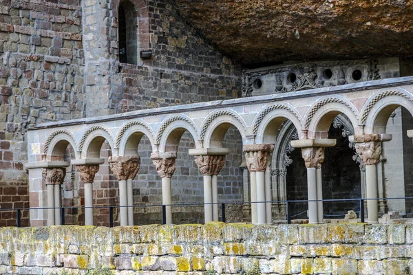 San juan de la pena Romanesk Manastırı huesca, İspanya — Stok fotoğraf