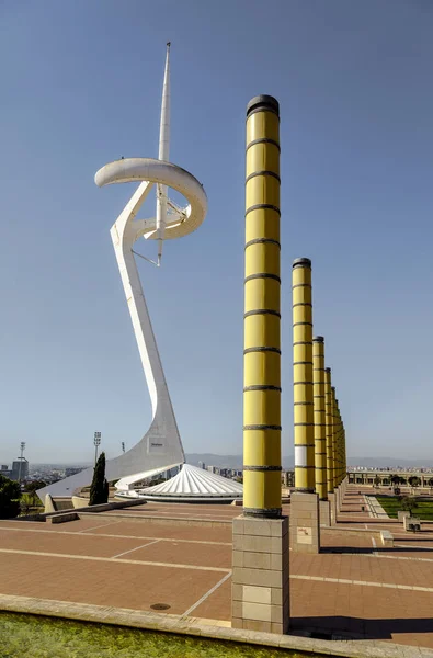 Torre De Calatrava im Olimpic Park in Barcelona — Stockfoto