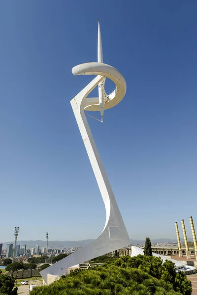 Torre De Calatrava dans le Parc Olimpic à Barcelone — Photo