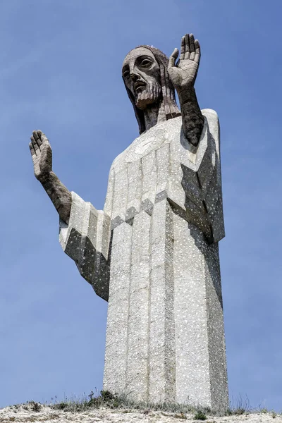 그리스도 palencia, 스페인에서에서 otero의 동상 — 스톡 사진