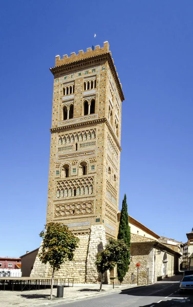Teruel Torre de San Martin Mudejar UNESCO heritagein Spain — Stok fotoğraf