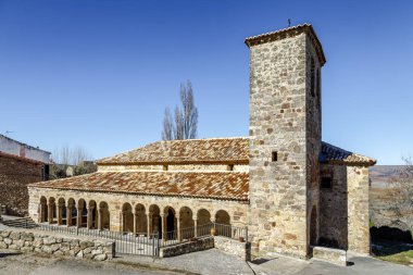 Romanesque church of San Salvador de Carabias Siguenza Spain clipart