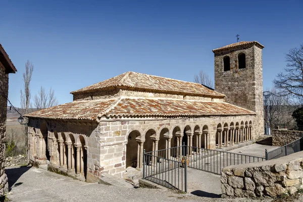 Romański kościół San Salvador de Carabias Siguenza Hiszpanii — Zdjęcie stockowe