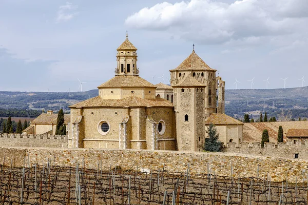 Klášter Santa Maria de Poblet – přehled — Stock fotografie