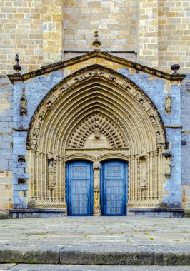 Gernika, il, Biskay (Bizkaya), İspanya tarihi bir kasabada Iglesia Santa Maria Kilisesi.