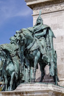 Budapeşte, Macaristan. Kahramanlar Meydanı, Hosok Tere veya Milenyum Anıtı,