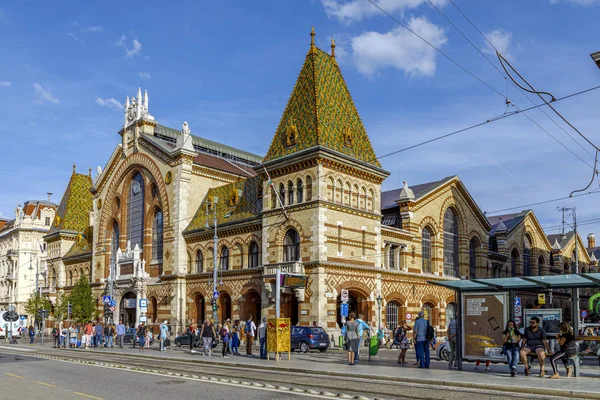 ハンガリーのグレートマーケットホールブダペスト, — ストック写真