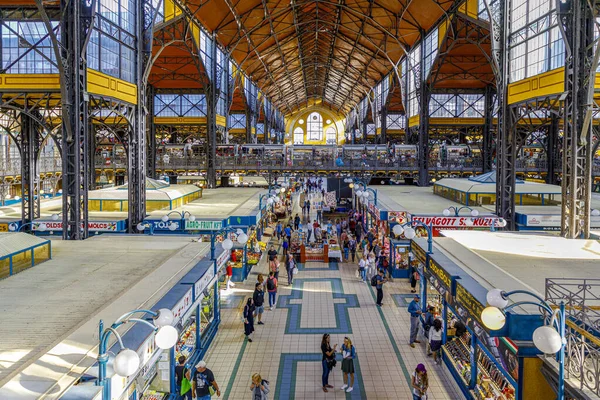 Büyük Pazar Salonu Budapeşte, Macaristan, — Stok fotoğraf