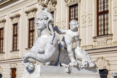 Barok Sarayı Belvedere tarihi bir yapı kompleksi, Viyana, Avusturya 