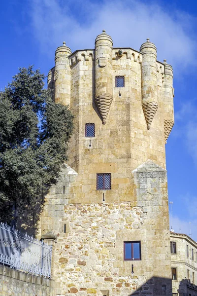 Clavero tower is museum and old prison in Salamanca — Stok fotoğraf