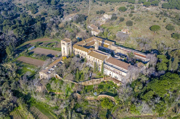 Klooster van San Jeronimo de la Murtra, in de provincie Badalona, Spanje. — Stockfoto