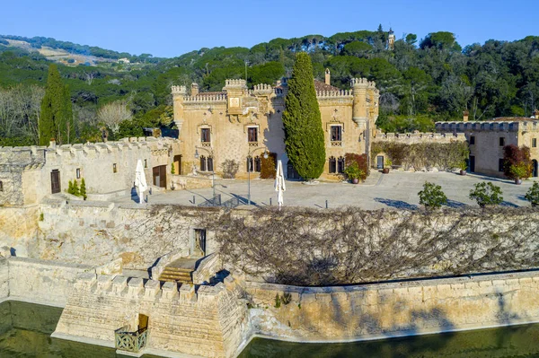 Castello Jalpi Arenys Munt Barcellona Spagna — Foto Stock