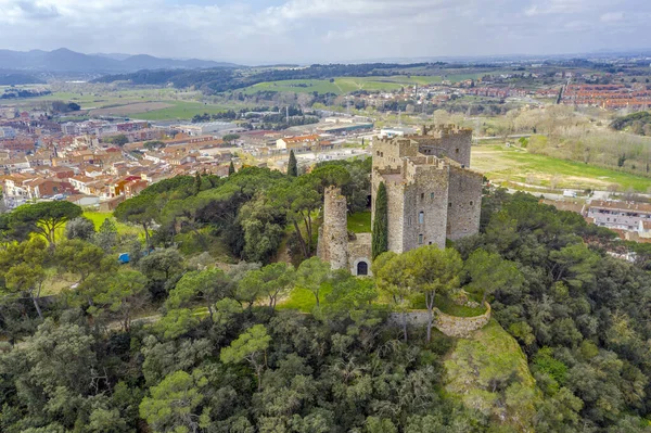Castle Rock Ligger Staden Roca Valles Provinsen Barcelona Spanien Den — Stockfoto