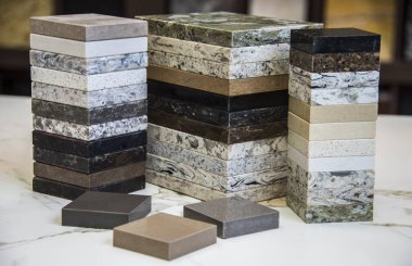 Granit tezgah örnekleri. Mermer, taş malzeme, taş - nesne, kiremit, inşaat malzemesi