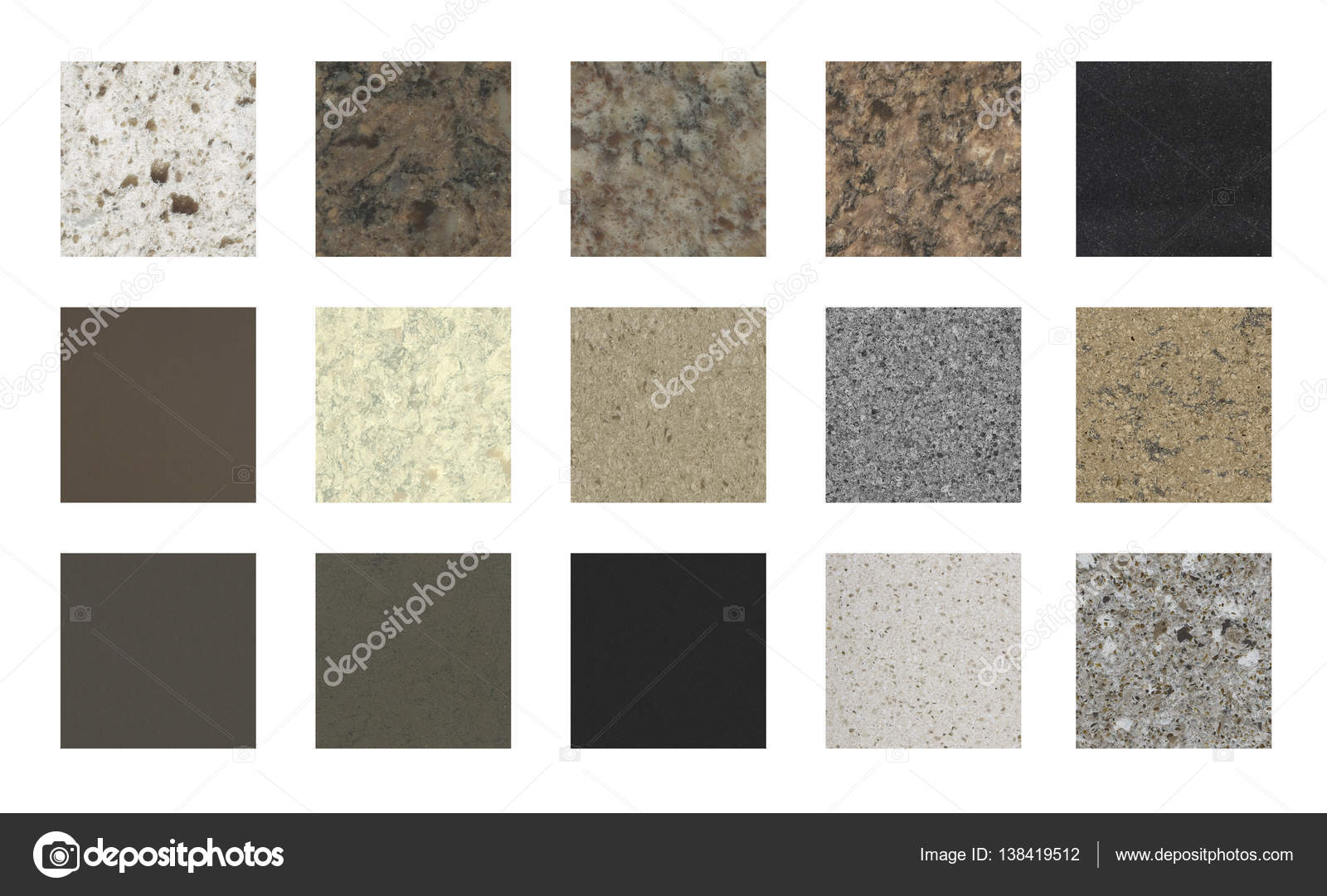 Kitchen Countertop Color Samples Stock Photo C Studiodin 138419512