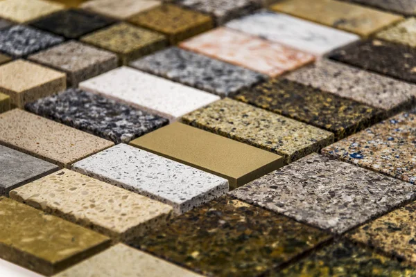 Bunte Muster Von Natursteinplatten Sie Können Als Küchenarbeitsplatte Oder Fliesen — Stockfoto