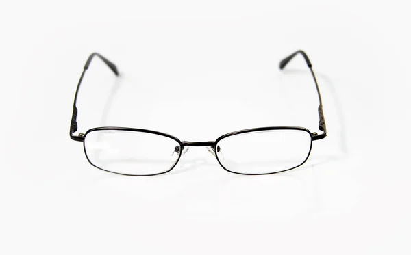 Occhiali Vista Sul Bianco — Foto Stock