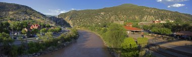 Glenwood Springs Colorado Panorama clipart