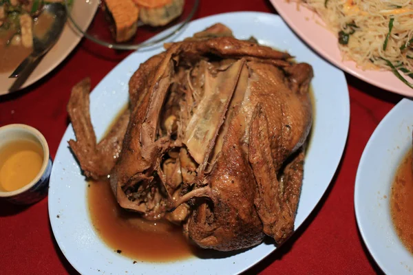 Dušená kachna na jídlo — Stock fotografie
