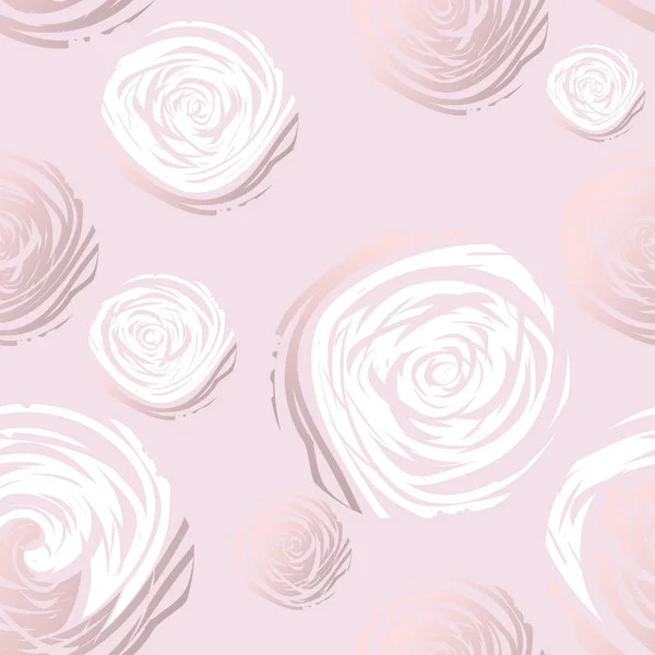 Rosas abstractas sin costura — Vector de stock