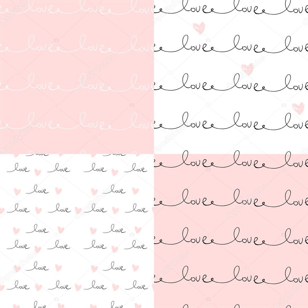 Romantic Seamless Pattern