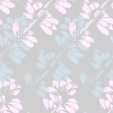 vektör çizim tasarım zarif çiçek Dikişsiz desen arka plan 