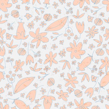 vektör çizim tasarım zarif çiçek Dikişsiz desen arka plan 