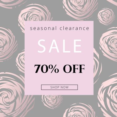 vektör çizim tasarım moda satışı büyük başlığı