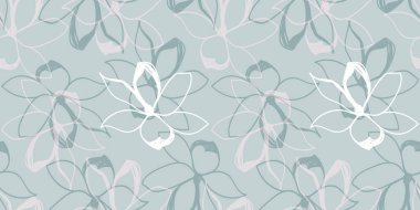 vektör çizim tasarım zarif çiçek Dikişsiz desen arka plan 