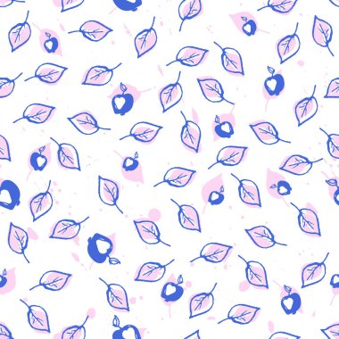 vektör çizim tasarım güzel yaprakları Dikişsiz desen arka plan