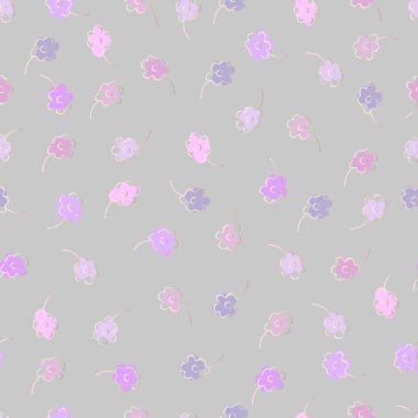 vektör çizim tasarım küçük çiçekler sorunsuz doku desen arka plan