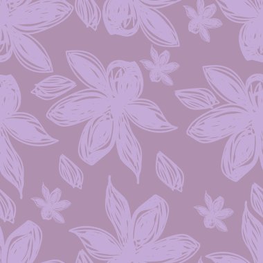 vektör çizim tasarım güzel pastel çiçek sorunsuz doku deseninin 