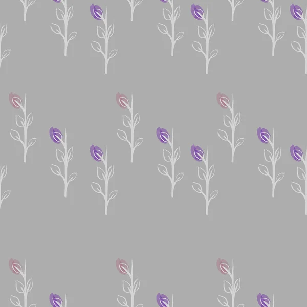 Vektor Illustration Design Von Kleinen Blumen Textur Muster — Stockvektor