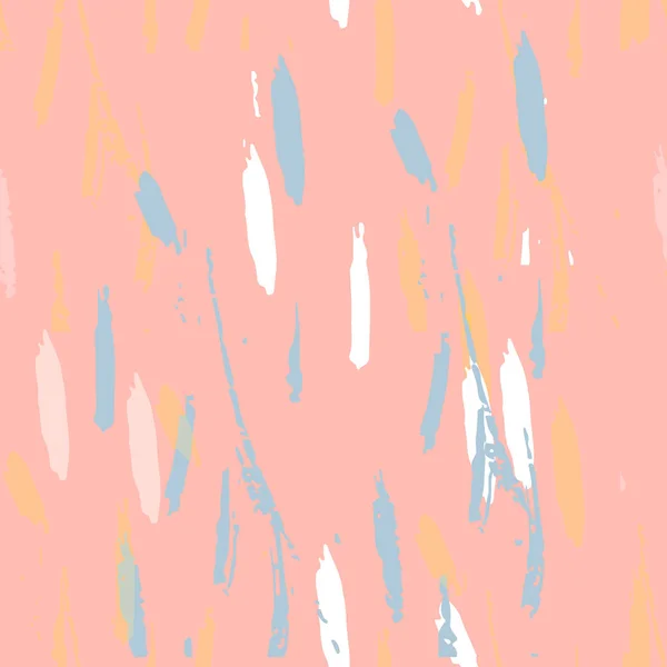 彩色粉彩笔触的矢量图解设计无缝纹理图案背景 — 图库矢量图片