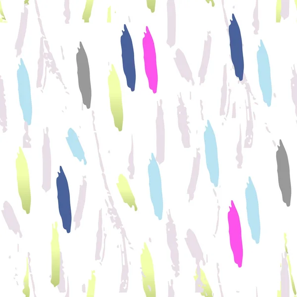 彩色粉彩笔触的矢量图解设计无缝纹理图案背景 — 图库矢量图片