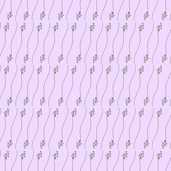 Vector Illustration Design Little Flowers Seamless Texture Pattern Pink Background — Stock Vector
