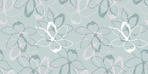 Vektor Illustration Design Von Eleganten Floralen Nahtlosen Muster Hintergrund — Stockvektor
