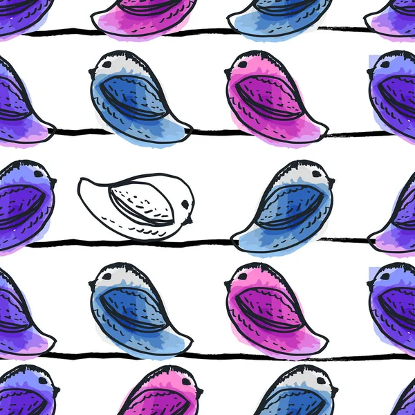 Diseño Ilustración Vectorial Hermosas Aves Colores Aisladas Sobre Fondo Blanco — Foto de stock gratis