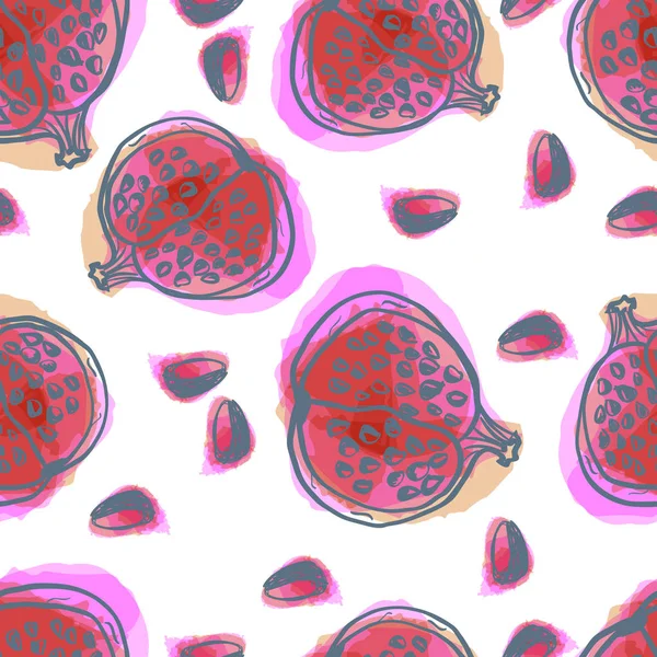 Vector Illustration Design Exotic Fruit Seamless Pattern — Free Stock Photo