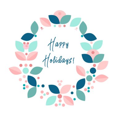 vektör çizim tasarım güzel çerçeve çiçek veya çiçek çelenk kenarlık