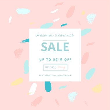 vektör çizim tasarım Trendy satışı büyük başlığı